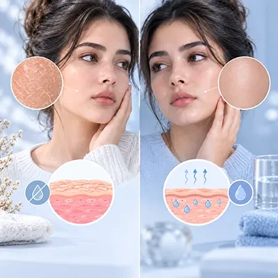 پوست خشک با پوست کم‌آب چه فرقی دارد؟