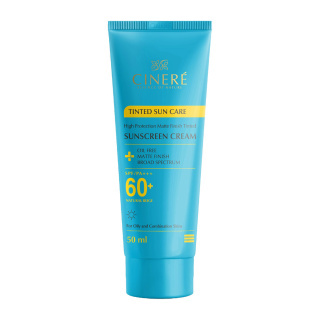 کرم ضد آفتاب رنگی سینره SPF60 مناسب پوست چرب حجم 50 میل